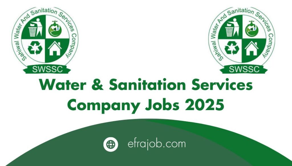 Water & Sanitation Services Company Jobs 2025