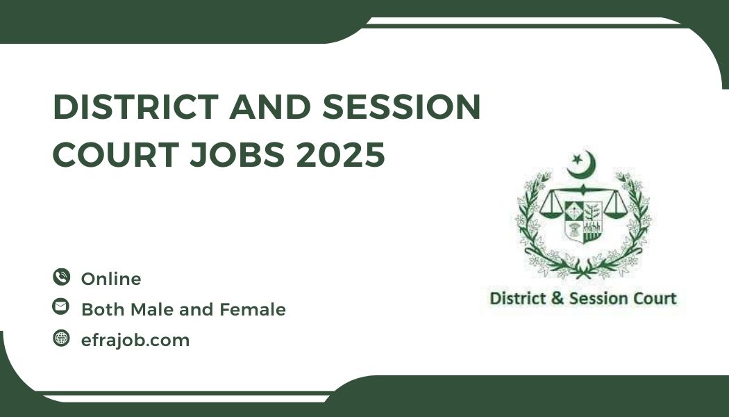 District and Session Court Jobs 2025