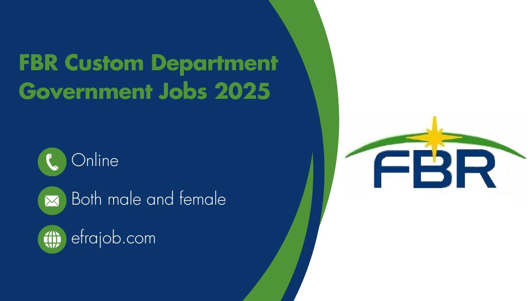 FBR Custom Department Government Jobs 2025